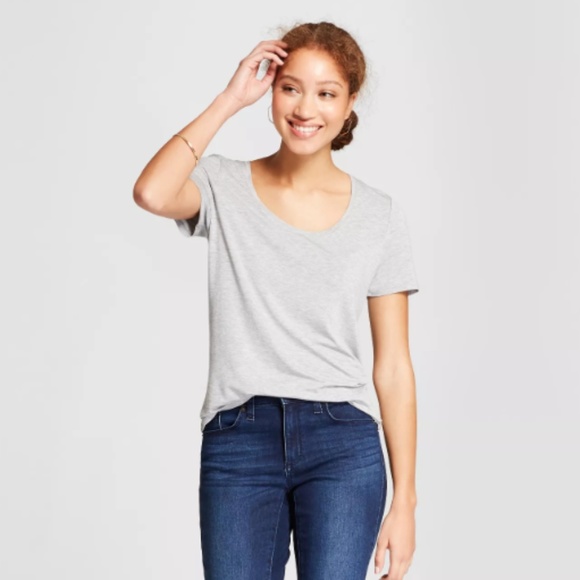 2 Pack!! Scoop T-Shirts - Gray & Pink #74-125 - Picture 1 of 6